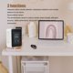 thumbnail image 3 of CO2 Detector with Temperature Humidity Monitor, Large Screen Air Quality Sensor for Home, White, 3 of 5