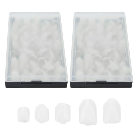 2 Cajas / 120 Piezas de Porcelana Dental Temporal Corona Dientes Delanteros Carillas de Dientes Falsos Kit de Reemplazo de Dientes para Proteger los Dientes de Porcelana EOTVIA No