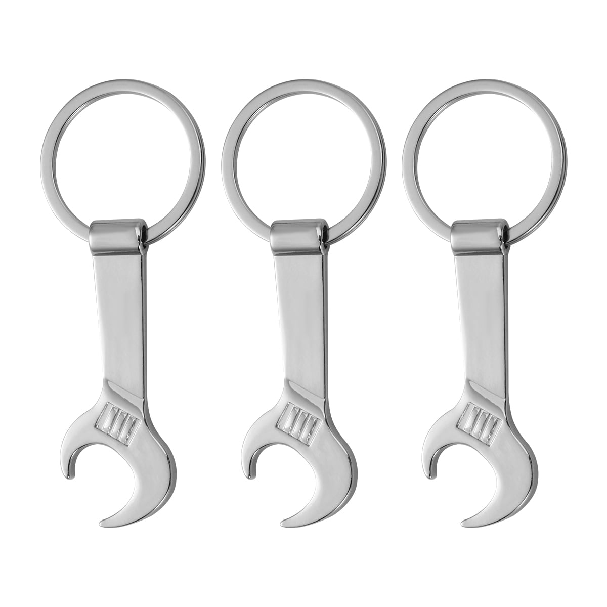 Wrench Shape Bottle Opener Key Ring Chain Keychain Opener Practical Ring  1PCS