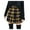 Yellow, variant on IROINNID Elastic Waist Mini Skirts For Women Fashion Casual Lattice Splicing Frenulum A-line Print Skirt