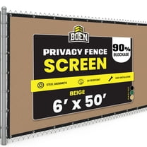 Boen Privacy Fence Screen 6' x 50' Beige, 90% Privacy for Chain Link Fence, Yard & Patio