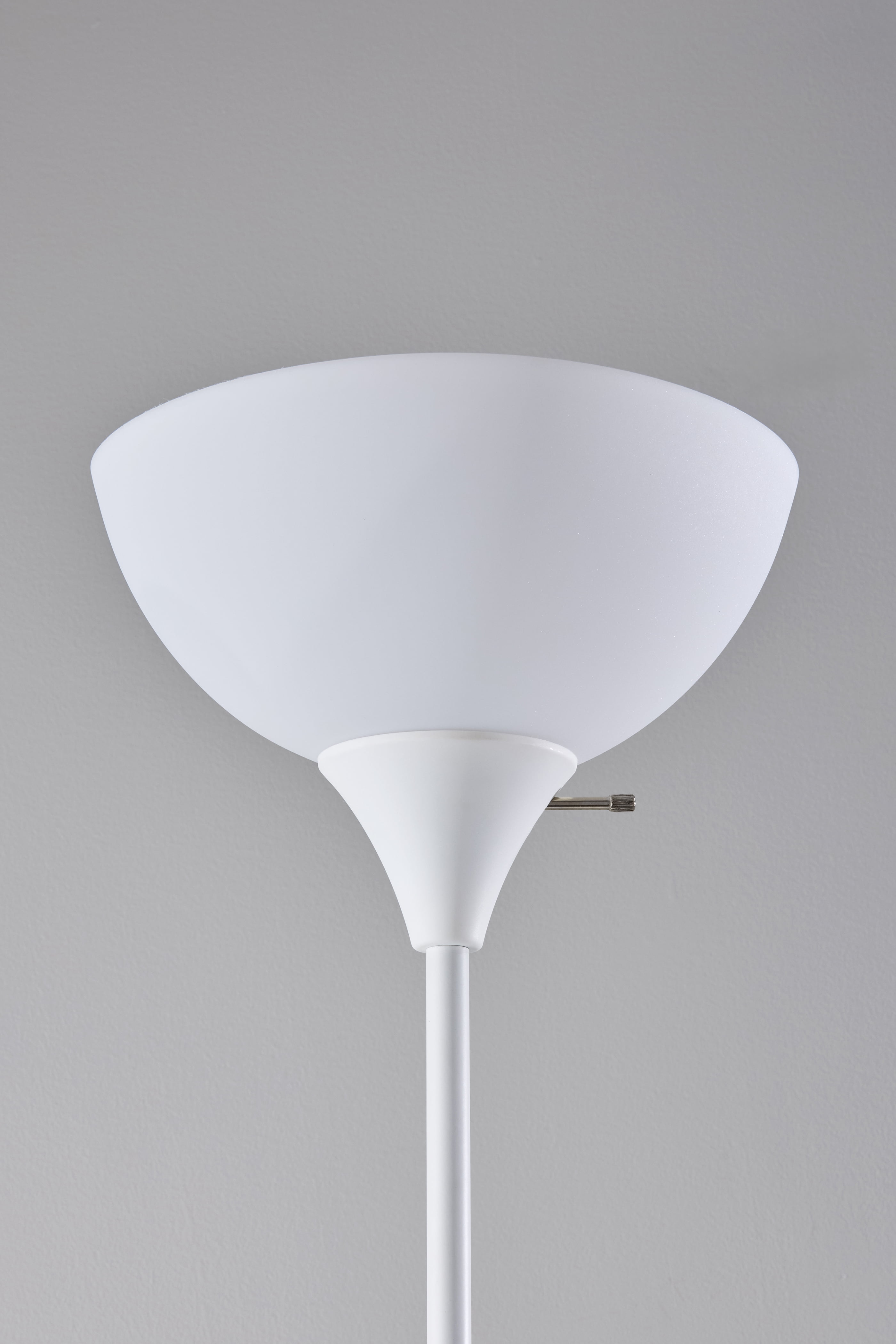 Mainstays 72" White Combo Floor Lamp with Reading Lamp, Modern Design