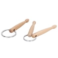 thumbnail image 3 of Cadena de Llave de Madera, Mano de Obra Fina Llavero de Madera de Madera de 2 piezas de 2 piezas para el HOGAR, 3 of 7