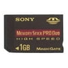 Sony - Flash memory card - 1 GB - MS PRO DUO - for Sony ICD-MX20; Cyber-shot DSC-T7/B; Handycam DCR-HC1000, HC40, HC85, IP1, PC350, PC55