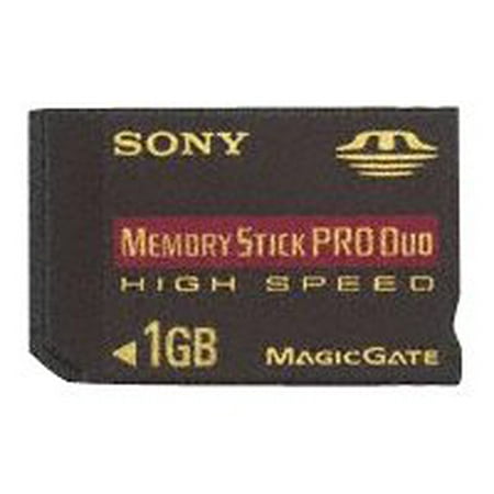 Sony - Flash memory card - 1 GB - MS PRO DUO - for Sony ICD-MX20; Cyber-shot DSC-T7/B; Handycam DCR-HC1000, HC40, HC85, IP1, PC350, PC55