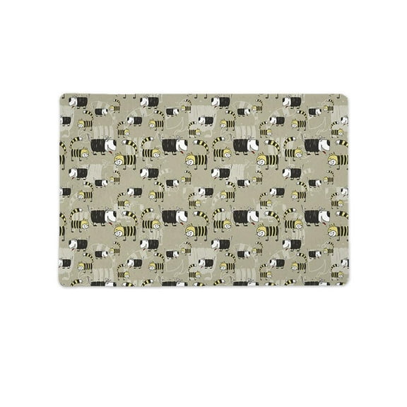 Cats And Dogs Pattern Mat Rectangle -Image by Shutterstock,