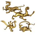 thumbnail image 1 of Estatua Del Del Feng Shui ro Estatuil Moneda Dinero Decoración Para El Hogar Decoración Ornamento Estatua - Adjunte Dinero Baoblaze Decoración china del dragón de Feng Shui, 1 of 8