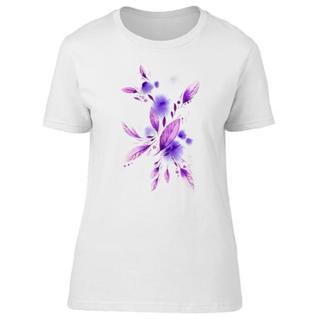 Purple Falling Leaves T-Shirt Women -Image by Shutterstock Female Small