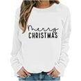 thumbnail image 3 of Craaazy Christmas Sweatshirt for Women Crewneck Long Sleeve Sweatshirts Casual Christmas Graphic Shirts Letter Printed Pullover Tops Gifts, 3 of 6