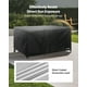 thumbnail image 5 of VEVOR Funda impermeable para muebles de exterior de patio, 420D, para mesa, sillas y sofá de 182 x 182 cm, 5 of 9