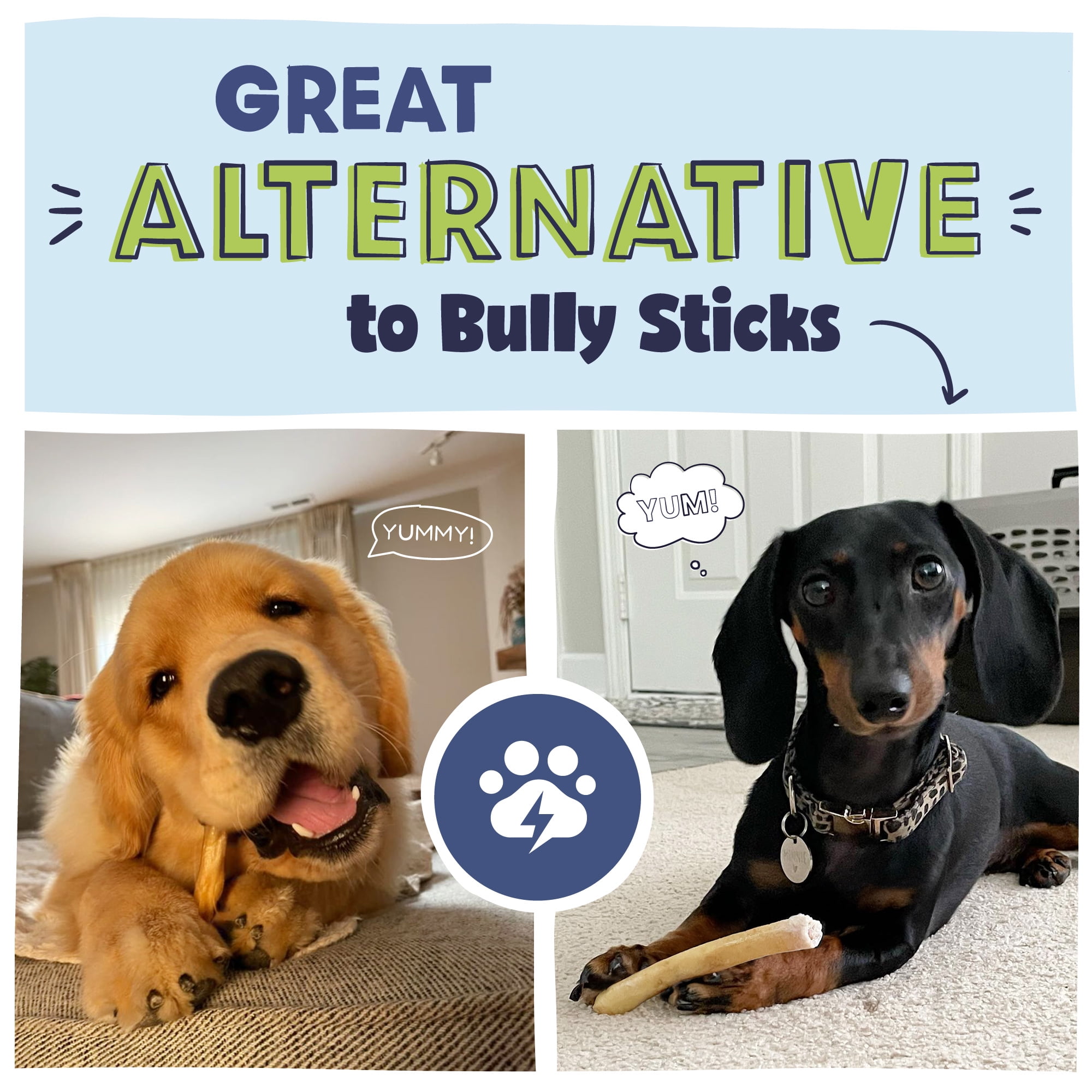 Pawstruck Natural 6” Beef Collagen Slims, Single Ingredient Chew Sticks for Dogs, 8pk