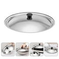 thumbnail image 3 of Eease Stainless Steel Skillet Lid Replacement Pot Lid with Bakelite Knob Stainless steel Pan lid, 3 of 6