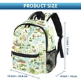 thumbnail image 2 of Atlas Cute Adjustable Shoulder Strap Backpack with Large Capacity, Printed Design, Lightweight, 2 of 6