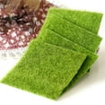 thumbnail image 4 of Kearding Planta de simulación, accesorios para micropaisaje, bricolaje, césped verde falso, pared, césped Artificial, hogar, jardín, Decoración del hogar 15 cm * 15 cm, 4 of 6