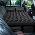 thumbnail image 2 of 1pc Portable Inflatable Car Air Mattress, Light Beige PVC, Built-in Pump Self-Inflating, for Rear Seat Sleeping Camping Travel Cushion Bed, 2 of 9