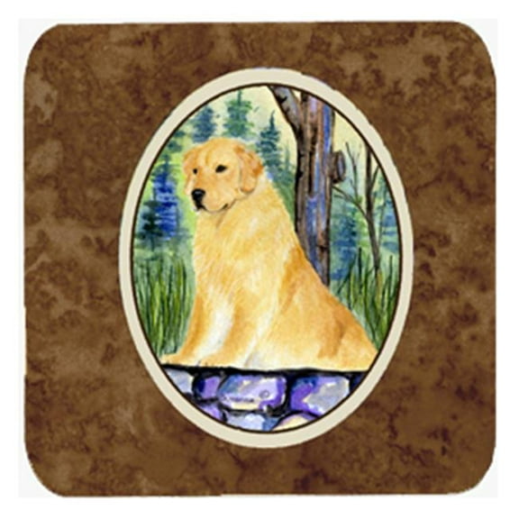 Golden Retriever Foam Coasters - Set 4
