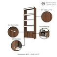 thumbnail image 4 of Manhattan Comfort Ratzer Bookcase from Engineered Wood in Brown and White, 4 of 9