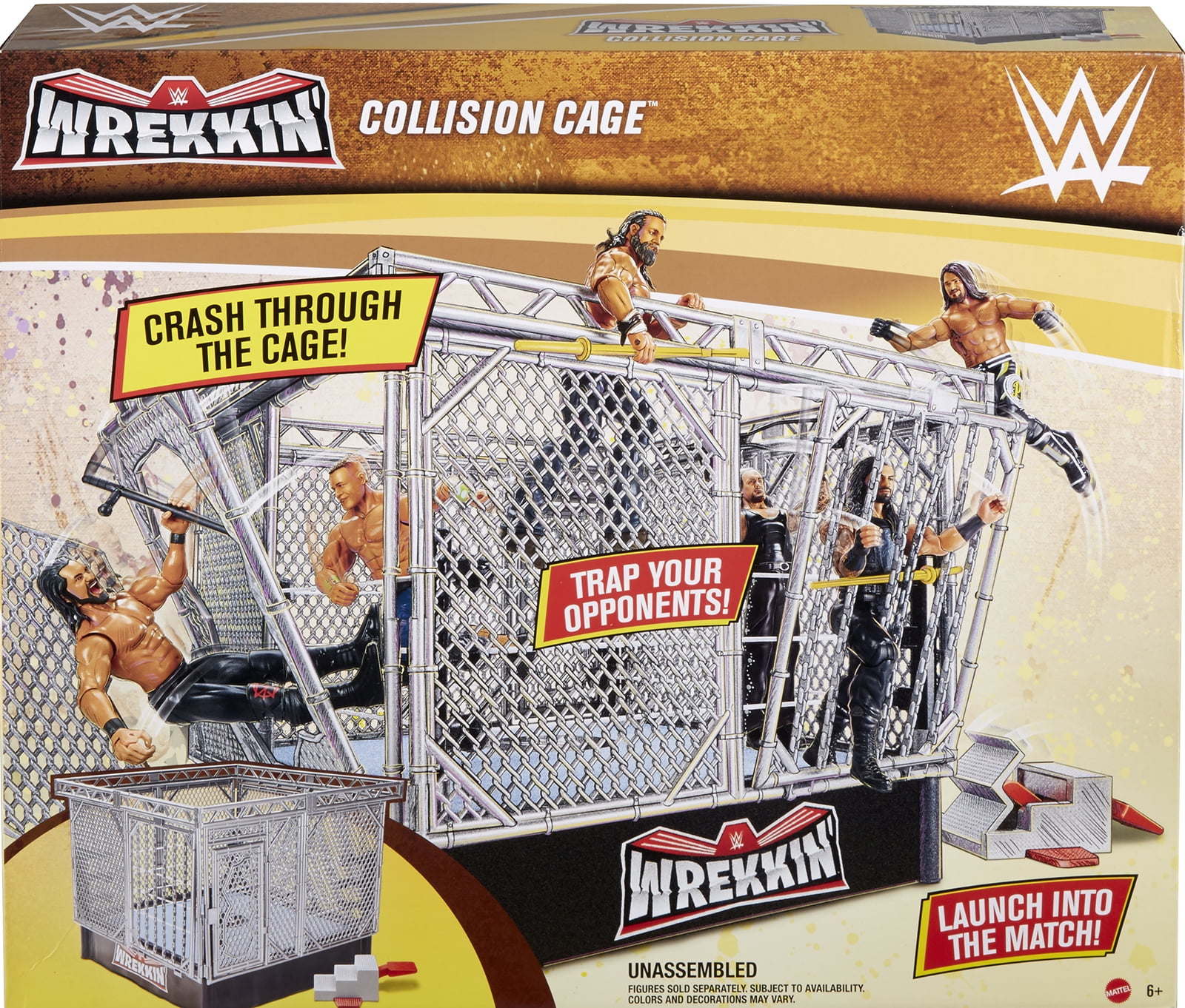 wwe steel cage toy walmart