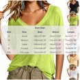 thumbnail image 3 of Admvng Womens Casual Tops Mesh Round Neck Short Sleeve Summer Loose Fit Blouses, 3 of 7