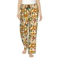 thumbnail image 2 of Lsque Vintage Floral Print Women's Pajama Pants, Lounge Pant - Comfortable Home Wear,Elastic Waistband, Stylish Design-X-Large, 2 of 9