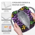 thumbnail image 5 of Lafuoo Mardi Gras5 Pattern Large Portable Insulated Lunch Bag, Waterproof Zipper Insulated Lunch Bag for Men and Women-One Size, 5 of 7