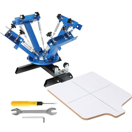 Bentism Silk Screen Printing Machine 4 Color 1 Station Screening Screen Printing Press