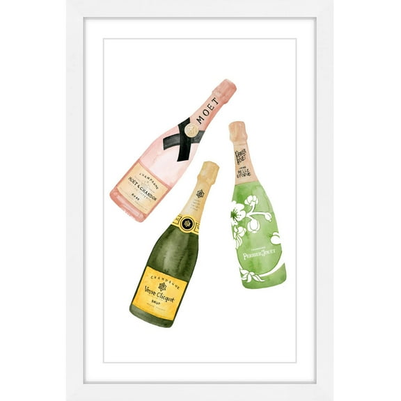 "Champagne Please" Framed Painting Print