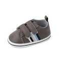 thumbnail image 2 of ZHOGXU Children Kids Girls Boys Sneakers Non Slip Flat Bottom Soft Sole Hook Loop Comfortable Breathable Stylish Shoes For Casual Daily Wear,Grey,12-18 Months, 2 of 9