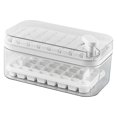 thumbnail image 3 of Double Layer Ice  Tray with Easy Release, 64Pcs Ice Maker Box for Home, Press Button Design, Food Grade Material - Convenient and Quick Ice Freezer Storage, 3 of 8