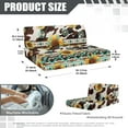 thumbnail image 7 of XYZCANDO Sunflower Cow Print RV Dinette Cushions Western Aztec Camper Accessories for Inside Bench Seat Cover Universal Loveseat Sofa Chair Cover Furniture Protector for RV Camper Car Bench Brown, 7 of 7