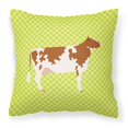thumbnail image 1 of "Treasures BB7653PW1818 Ayrshire Cow Green Outdoor Canvas Fabric Decorative Pillow, Multicolor" Caroline's Treasures BB7653PW1818, 1 of 1