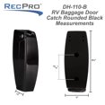 thumbnail image 5 of Cierre de retención para puerta de RV, paquete de 2, plástico negro RecPro, 5 of 5