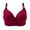 Red, variant on QLEICOM Everyday Bras for Women, Women's Comfort Lift Wirefree Bra Print Gathered Together Large Size Daily Bra Underwear No Rims Bras No Underwire Beige Cup 40/90BC