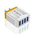 thumbnail image 3 of Oefntac USB Charger 4 Port Fast Quick Charge 3.0 USB Hub Wall Charger 3.5A Power Adapter US Plug, 3 of 3
