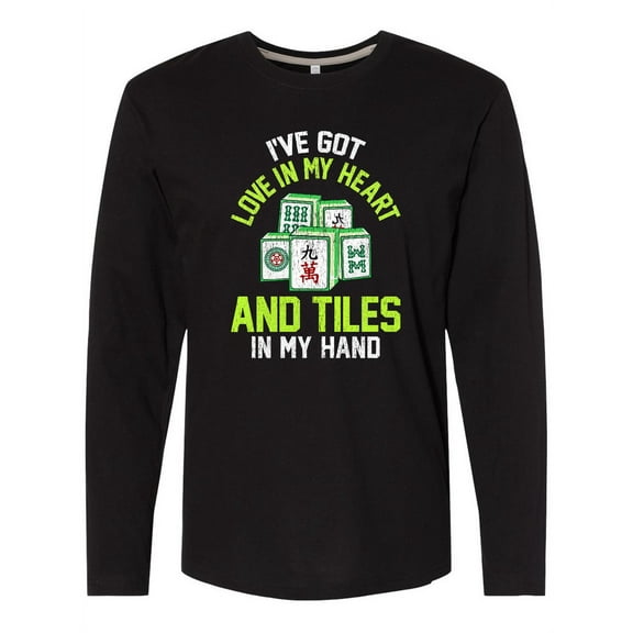 Inktastic Mahjong Gift Idea Long Sleeve T-Shirt