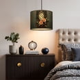 thumbnail image 5 of Linen Drum Lampshades Vintage Wall Clock Roses Gears Steampunk Style 13"x13"x10" Light Shade for Table Lamps Floor Lamp Shades Lampshade Replacement Assembly Required, 5 of 8