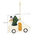 thumbnail image 3 of Christmas Tree Pendant House Car Wreath Drum Xmas Tree Hanging Ornament New Year Chrismas Party Decoration For Home Navidad Noel, 3 of 5
