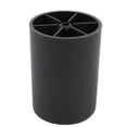 thumbnail image 3 of Unique Bargains 4pcs 60mm Diameter 80mm Height Cabinet Sofa Leg Feet Black Plastic, 3 of 5