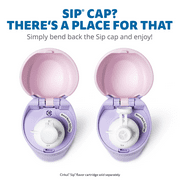 Cirkul 26oz StrawSip Flip Water Bottle, Stainless Steel, Double Wall Insulated, Daydream (Lilac)