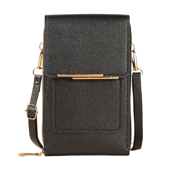 Anti-Theft Leather Bag,Small Crossbody Cell Phone Purse Wallet for Women, Phone Purse Crossbody with Shoulder Strap