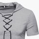thumbnail image 5 of Sudadera con capucha deportiva de manga corta táctica gris retro para hombre, sudadera con capucha para deportes al aire libre, 5 of 6