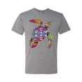 thumbnail image 2 of Wild Bobby, Colorful Rainbow Sea Turtle Animal Lover Mens Premium Tri Blend T-Shirt, Premium Heather, X-Large, 2 of 3
