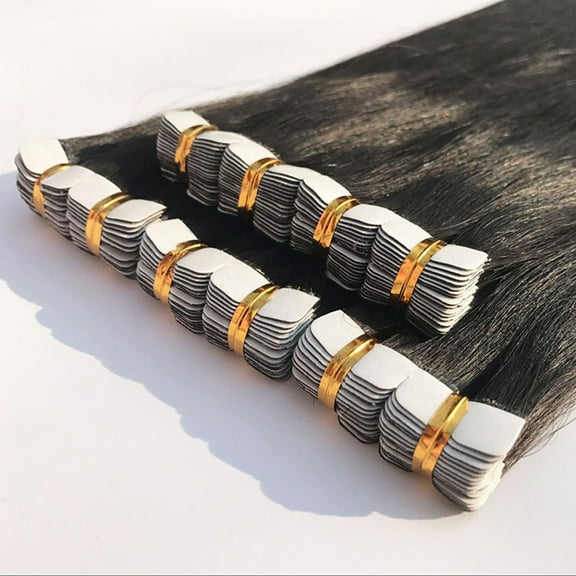 LEORX human hair wigs extensions Straight Hair Extensions Human Hair for Women Daily Use 1Pcs