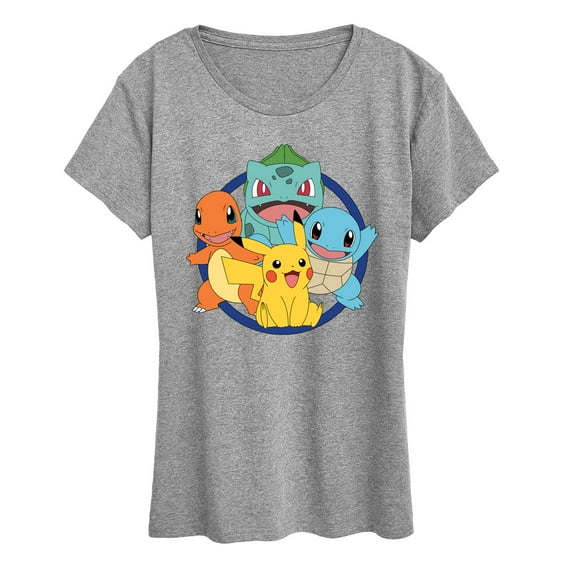 Pokémon - Round Group - Women's Short Sleeve Graphic T-Shirt