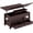 Brown, variant on edx Multi-Function Convertible Coffee Table with 2 Drawers and Ample Hidden Compartment, Adjustable Lift Top Converts to Dining Table, Farmhouse Table for Living Room Home Office, Brown
