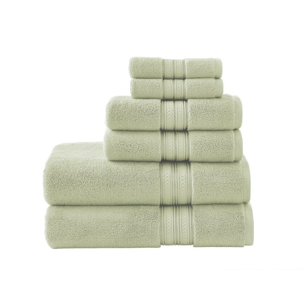 Green Lily 6 Piece Bath Towel Set, Better Homes & Gardens Thick and