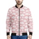 thumbnail image 2 of Chaqueta con cremallera y estampado de nubes blancas de dibujos animados para hombre, abrigo con estampado 3D de cielo para niños, chaqueta informal con cremallera, sudadera de manga larga tipo bombar, 2 of 5