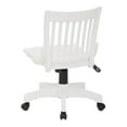thumbnail image 6 of OSP Home Furnishings Deluxe Wood Bankers Office Chair in White, 6 of 9