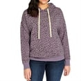 thumbnail image 3 of Buffalo Women's Super Soft Hoody Pullover Size: S, Color: Iris Leopard, 3 of 3