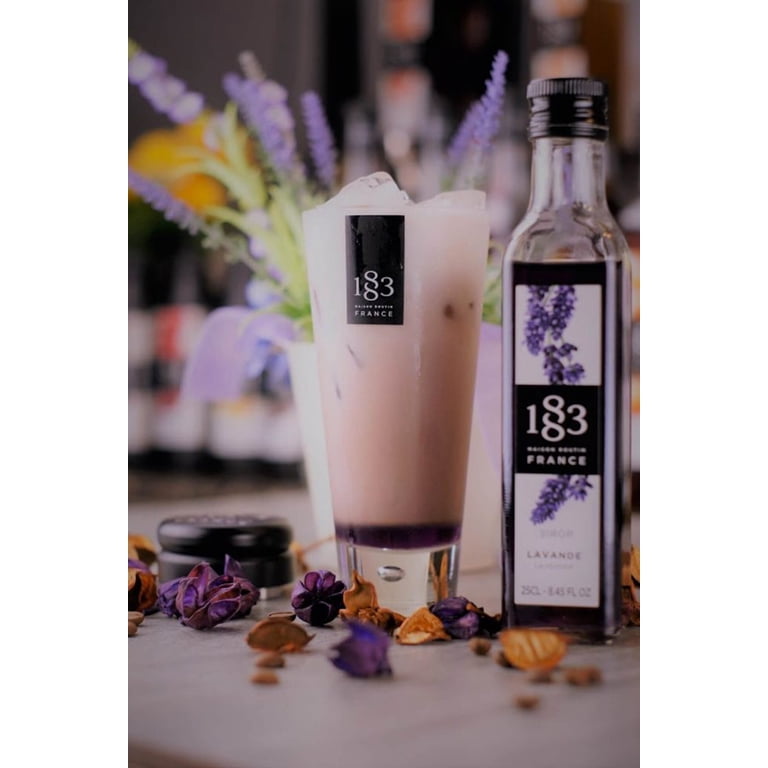 1883 Maison Routin Lavender Syrup, Bottle 1L, Aromatic Lavender